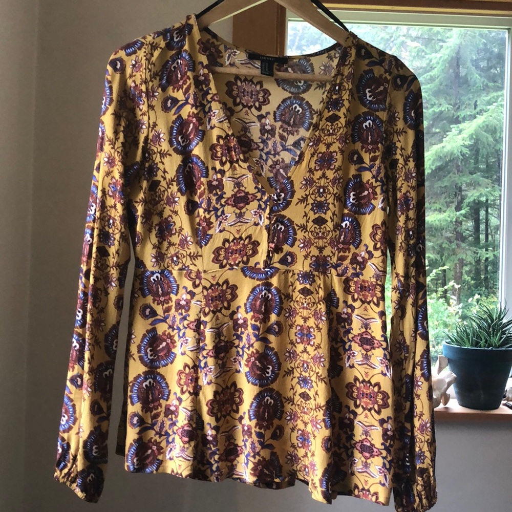 Floral boho top Forever 21